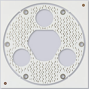 circuit imprimé 4 couches vernis épargne blanc